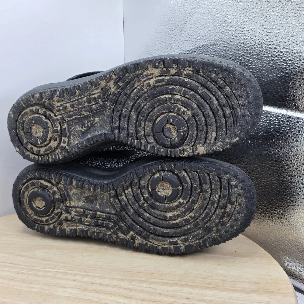 Womens size 7.5 - Nike Lunar Force 1 Flyknit Black White Oreo Shoes 860558-001 - Picture 8 of 9